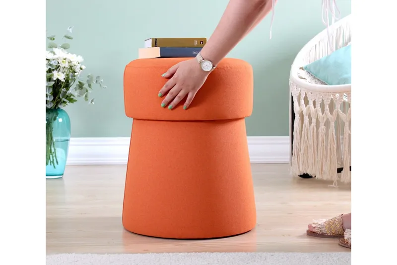 Waterford Sittpuff 40 cm - Orange - Möbler - Stolar & fåtöljer - Pall & puff - Sittpuff