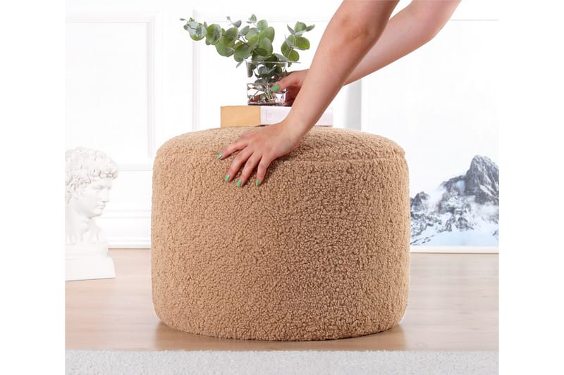 Whitman Sittpuff 54 cm - Brun - Möbler - Stolar & fåtöljer - Pall & puff - Sittpuff