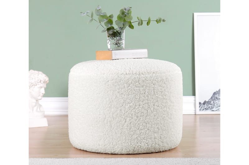 Whitman Sittpuff 54 cm - Vit - Möbler - Stolar & fåtöljer - Pall & puff - Sittpuff