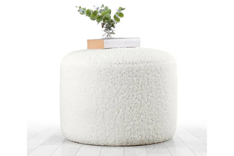 Whitman Sittpuff 54 cm - Vit - Möbler - Stolar & fåtöljer - Pall & puff - Sittpuff