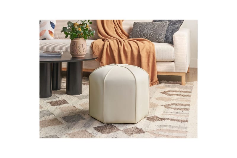 Sittpuff Wishek Beige - Beige - Möbler - Stolar & fåtöljer - Pall & puff - Sittpuff