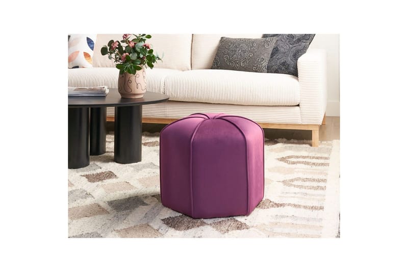 Sittpuff Wishek Violett - Violett - Möbler - Stolar & fåtöljer - Pall & puff - Sittpuff