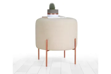 Yellowknife Sittpuff 40 cm - Beige - Möbler - Stolar & fåtöljer - Pall & puff - Sittpuff