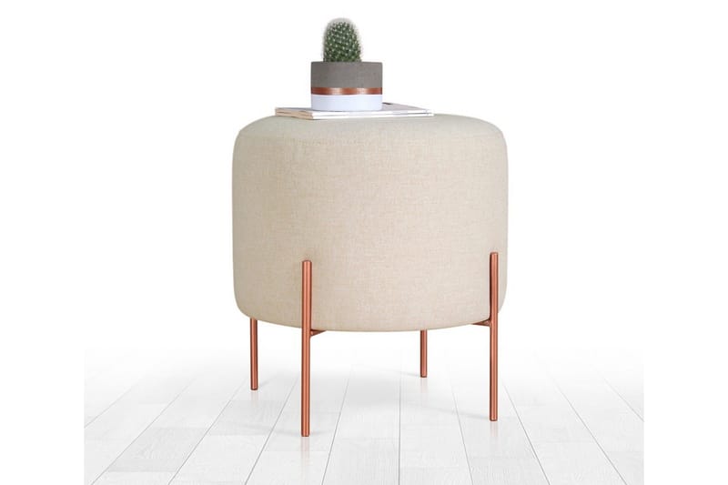 Yellowknife Sittpuff 40 cm - Beige - Möbler - Stolar & fåtöljer - Pall & puff - Sittpuff