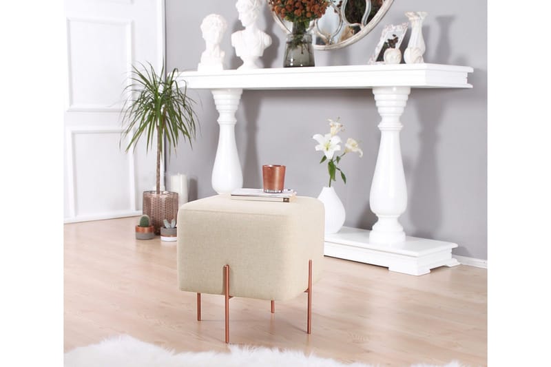 Yellowknife Sittpuff 40 cm - Beige - Möbler - Stolar & fåtöljer - Pall & puff - Sittpuff