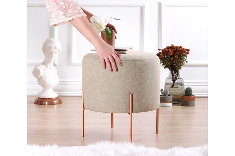 Yellowknife Sittpuff 40 cm - Brun - Möbler - Stolar & fåtöljer - Pall & puff - Sittpuff