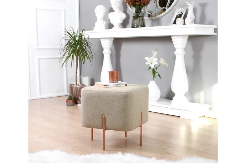 Yellowknife Sittpuff 40 cm - Brun - Möbler - Stolar & fåtöljer - Pall & puff - Sittpuff