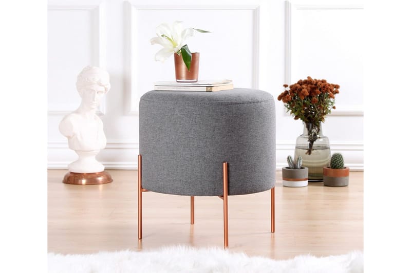 Yellowknife Sittpuff 40 cm - Grå - Möbler - Stolar & fåtöljer - Pall & puff - Sittpuff