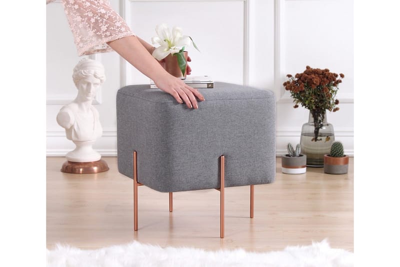 Yellowknife Sittpuff 40 cm - Grå - Möbler - Stolar & fåtöljer - Pall & puff - Sittpuff