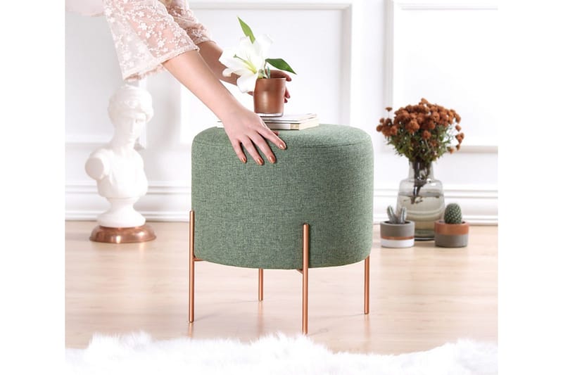 Yellowknife Sittpuff 40 cm - Grön - Möbler - Stolar & fåtöljer - Pall & puff - Sittpuff