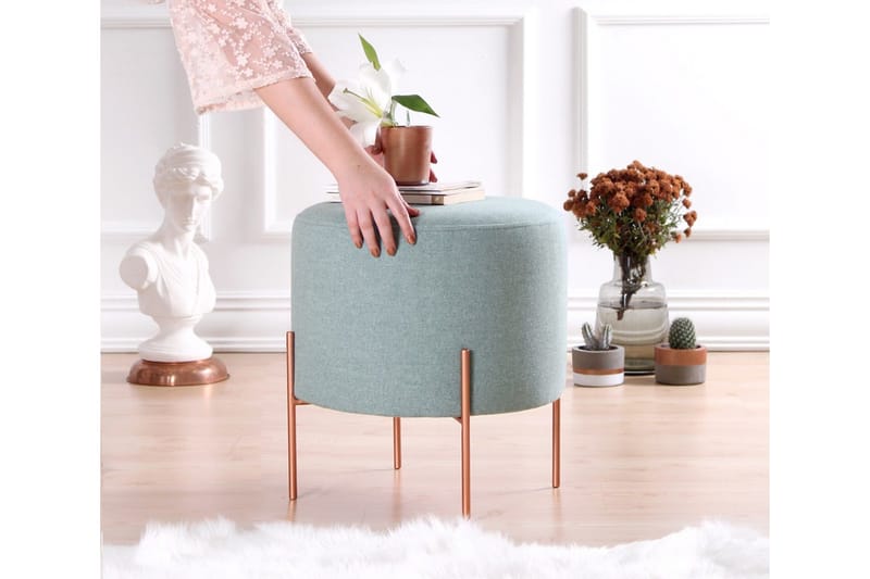 Yellowknife Sittpuff 40 cm - Havsgrön - Möbler - Stolar & fåtöljer - Pall & puff - Sittpuff