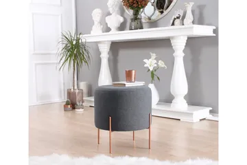 Yellowknife Sittpuff 40 cm - Mörkgrå - Möbler - Stolar & fåtöljer - Pall & puff - Sittpuff