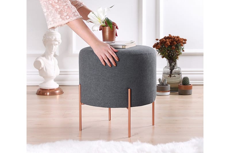 Yellowknife Sittpuff 40 cm - Mörkgrå - Möbler - Stolar & fåtöljer - Pall & puff - Sittpuff