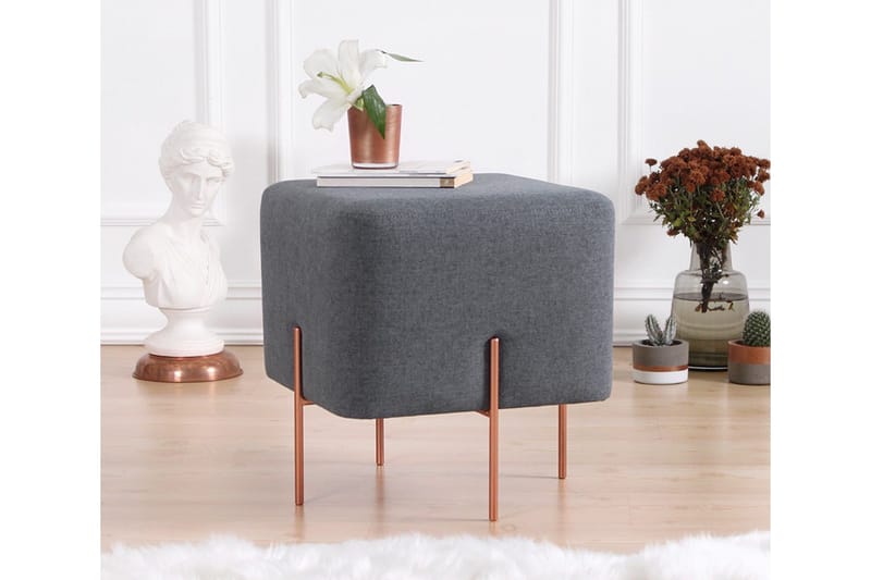 Yellowknife Sittpuff 40 cm - Mörkgrå - Möbler - Stolar & fåtöljer - Pall & puff - Sittpuff