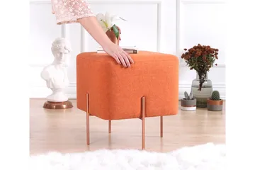 Yellowknife Sittpuff 40 cm - Orange - Möbler - Stolar & fåtöljer - Pall & puff - Sittpuff