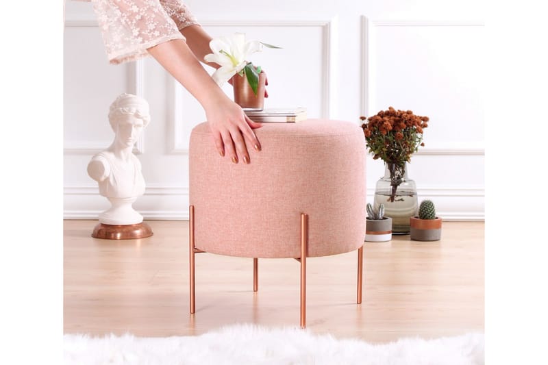 Yellowknife Sittpuff 40 cm - Rosa - Möbler - Stolar & fåtöljer - Pall & puff - Sittpuff