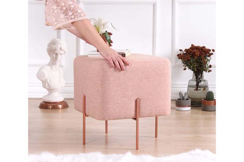 Yellowknife Sittpuff 40 cm - Rosa - Möbler - Stolar & fåtöljer - Pall & puff - Sittpuff