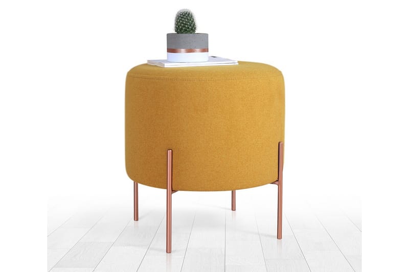 Yellowknife Sittpuff 40 cm - Senapsgul - Möbler - Stolar & fåtöljer - Pall & puff - Sittpuff