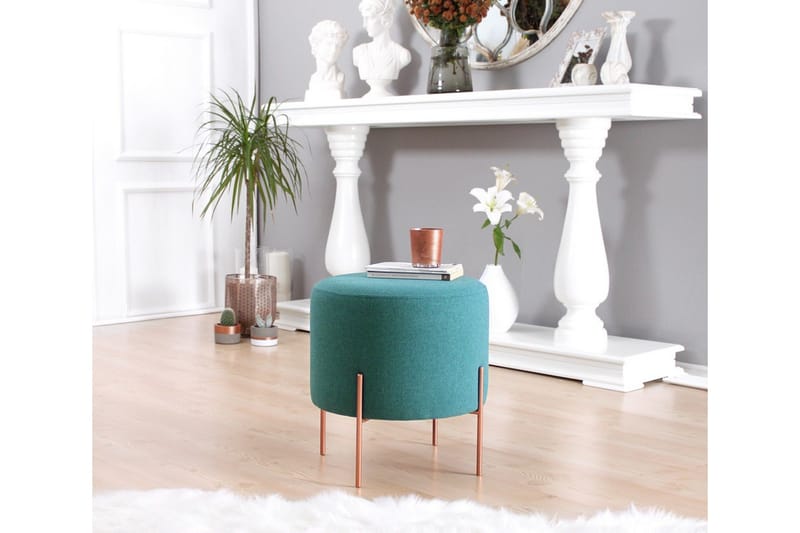 Yellowknife Sittpuff 40 cm - Turkos - Möbler - Stolar & fåtöljer - Pall & puff - Sittpuff