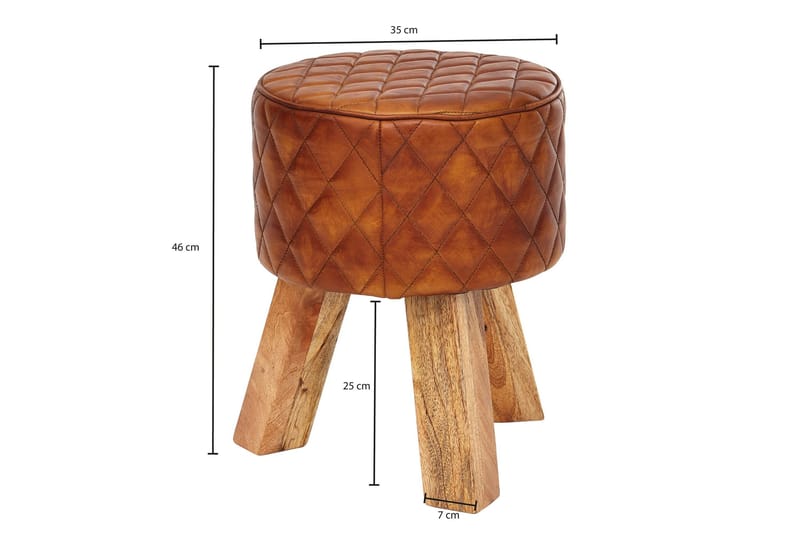 Soans Sittpall - Brun - Möbler - Stolar & fåtöljer - Pall & puff