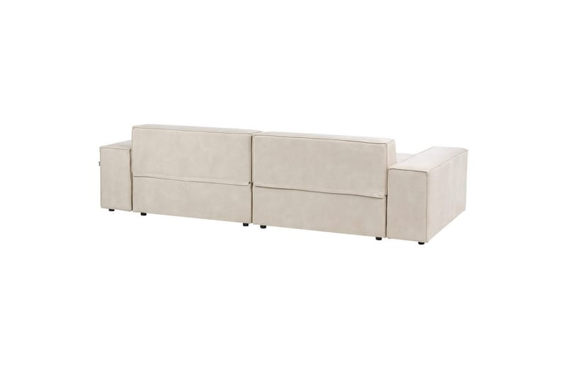 Soffa med fotpall Hellnar Beige - Beige - Möbler - Stolar & fåtöljer - Pall & puff - Fotpall