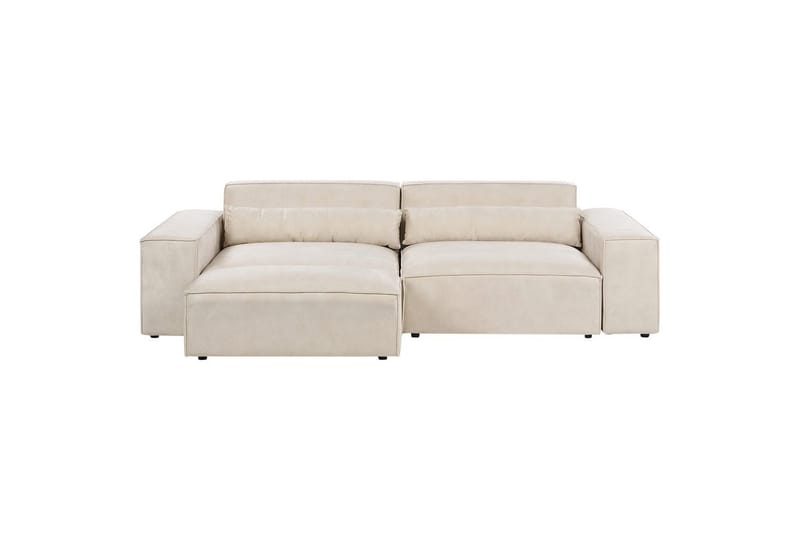 Soffa med fotpall Hellnar Beige - Beige - Möbler - Stolar & fåtöljer - Pall & puff - Fotpall