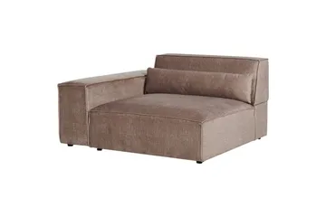 Soffa med fotpall Hellnar Brun - Brun - Möbler - Stolar & fåtöljer - Pall & puff - Fotpall