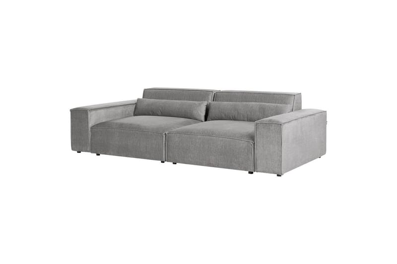 Soffa med fotpall Hellnar Grå - Grå - Möbler - Stolar & fåtöljer - Pall & puff - Fotpall