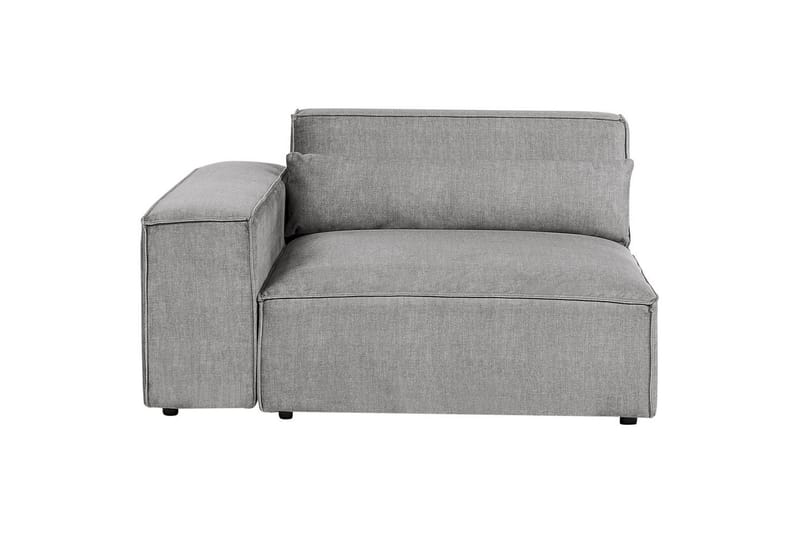 Soffa med fotpall Hellnar Grå - Grå - Möbler - Stolar & fåtöljer - Pall & puff - Fotpall