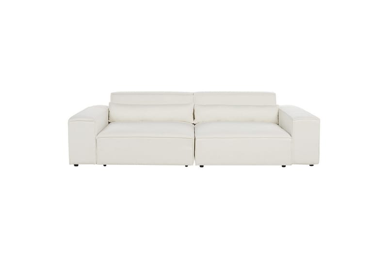 Soffa med fotpall Hellnar Vit - Vit - Möbler - Stolar & fåtöljer - Pall & puff - Fotpall