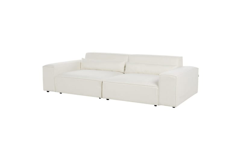 Soffa med fotpall Hellnar Vit - Vit - Möbler - Stolar & fåtöljer - Pall & puff - Fotpall