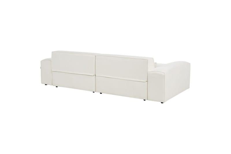 Soffa med fotpall Hellnar Vit - Vit - Möbler - Stolar & fåtöljer - Pall & puff - Fotpall