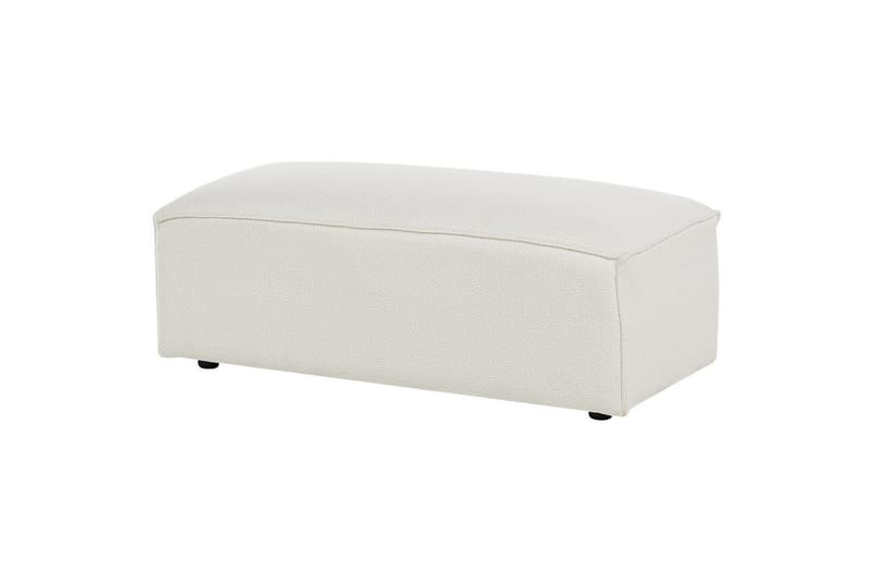 Soffa med fotpall Hellnar Vit - Vit - Möbler - Stolar & fåtöljer - Pall & puff - Fotpall