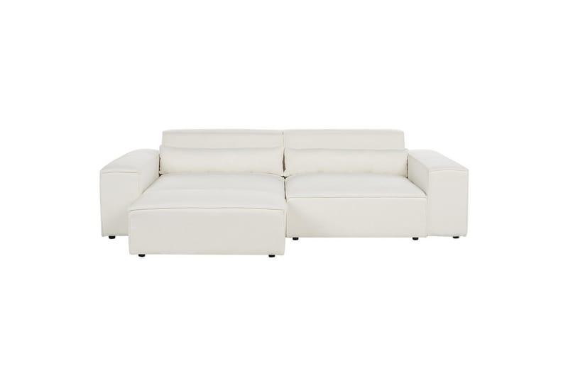 Soffa med fotpall Hellnar Vit - Vit - Möbler - Stolar & fåtöljer - Pall & puff - Fotpall