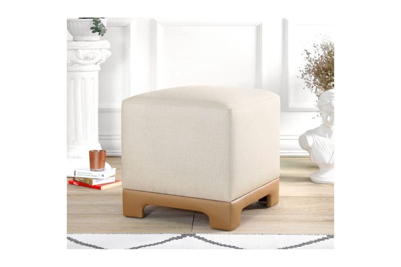 Sufian Sittpuff Utomhus 50 cm - Beige/Cremevit - Möbler - Stolar & fåtöljer - Pall & puff - Sittpuff