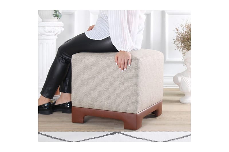 Sufian Sittpuff Utomhus 50 cm - Ljusbrun - Möbler - Stolar & fåtöljer - Pall & puff - Sittpuff