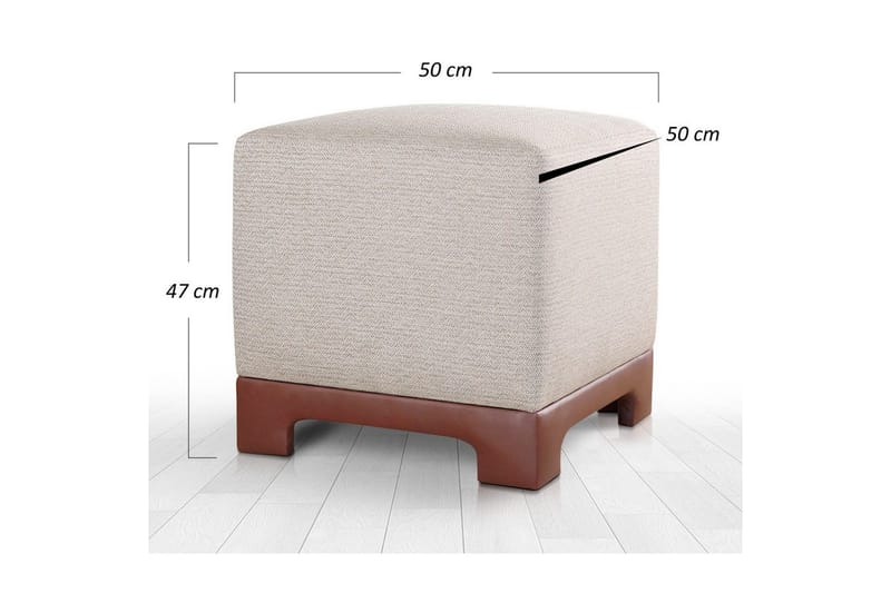Sufian Sittpuff Utomhus 50 cm - Ljusbrun - Möbler - Stolar & fåtöljer - Pall & puff - Sittpuff
