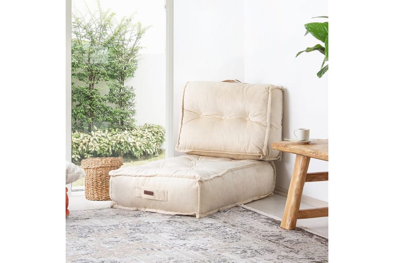 Sufian Sittpuff Utomhus 80 cm - Beige - Möbler - Stolar & fåtöljer - Pall & puff - Sittpuff