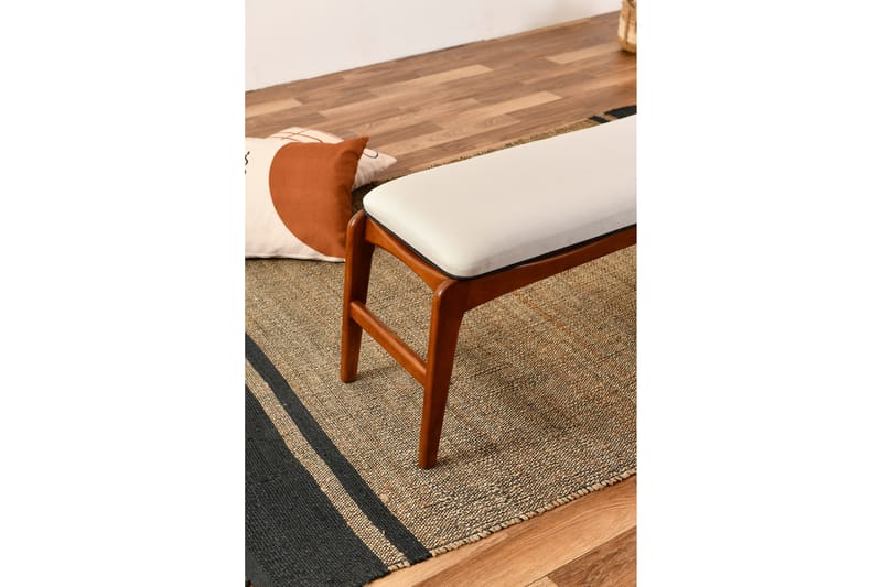 Touch Sittpall 120 cm - Valnöt/Cream - Möbler - Stolar & fåtöljer - Pall & puff