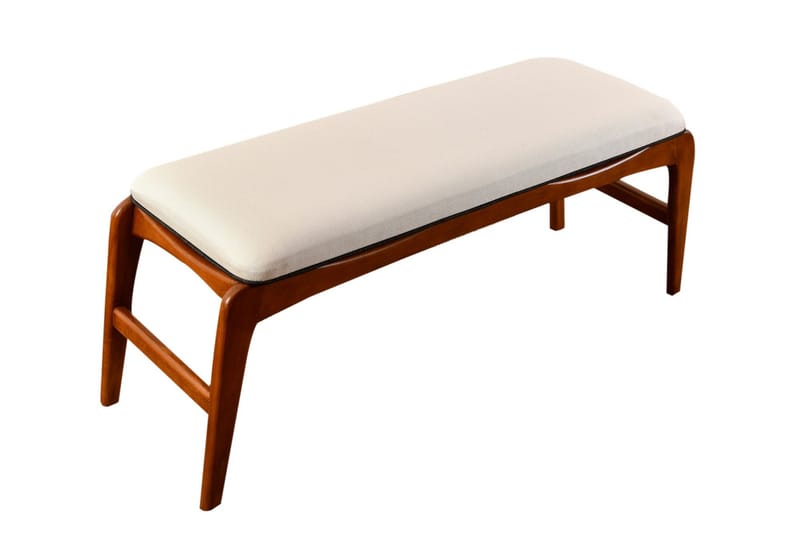 Touch Sittpall 120 cm - Valnöt/Cream - Möbler - Stolar & fåtöljer - Pall & puff