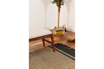 Touch Sittpall 120 cm - Valnöt/Cream - Möbler - Stolar & fåtöljer - Pall & puff - Fotpall - Bäddbar fotpall