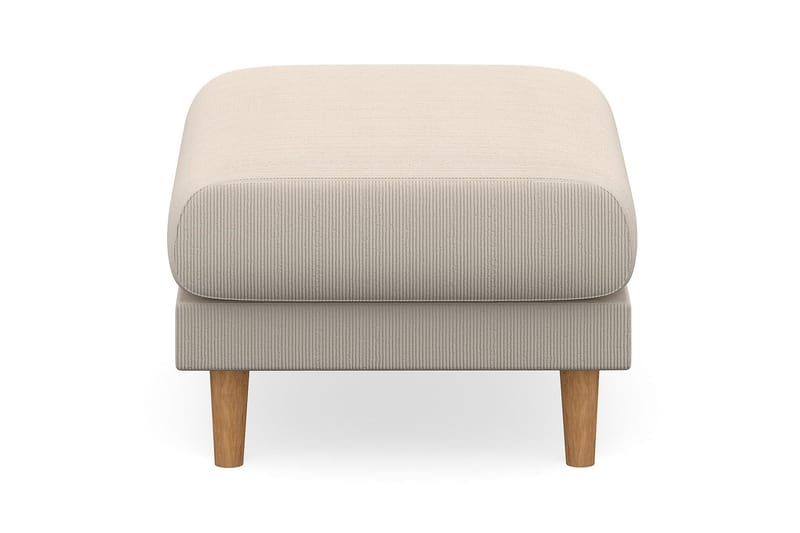 Trend Lyx Fotpall - Beige/Ek - Möbler - Stolar & fåtöljer - Pall & puff - Fotpall
