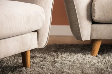Trend Lyx Fotpall - Beige/Ek - Möbler - Stolar & fåtöljer - Pall & puff - Fotpall
