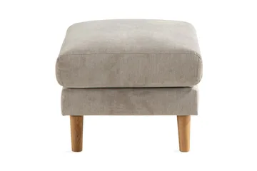 Trend Lyx Fotpall - Beige/Ek - Möbler - Stolar & fåtöljer - Pall & puff - Fotpall