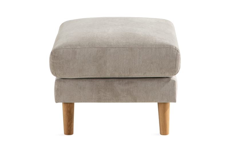 Trend Lyx Fotpall - Beige/Ek - Möbler - Stolar & fåtöljer - Pall & puff - Fotpall