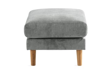 Trend Lyx Fotpall - Grå/Ek - Möbler - Stolar & fåtöljer - Pall & puff - Fotpall