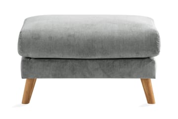 Trend Lyx Fotpall - Grå/Ek - Möbler - Stolar & fåtöljer - Pall & puff - Fotpall