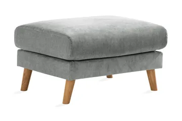 Trend Lyx Fotpall - Grå/Ek - Möbler - Stolar & fåtöljer - Pall & puff - Fotpall