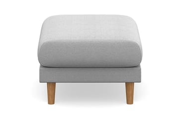 Trend Lyx Fotpall - Ljusgrå/Ek - Möbler - Stolar & fåtöljer - Pall & puff - Fotpall
