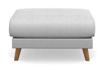 Trend Lyx Fotpall - Ljusgrå/Ek - Möbler - Stolar & fåtöljer - Pall & puff - Fotpall